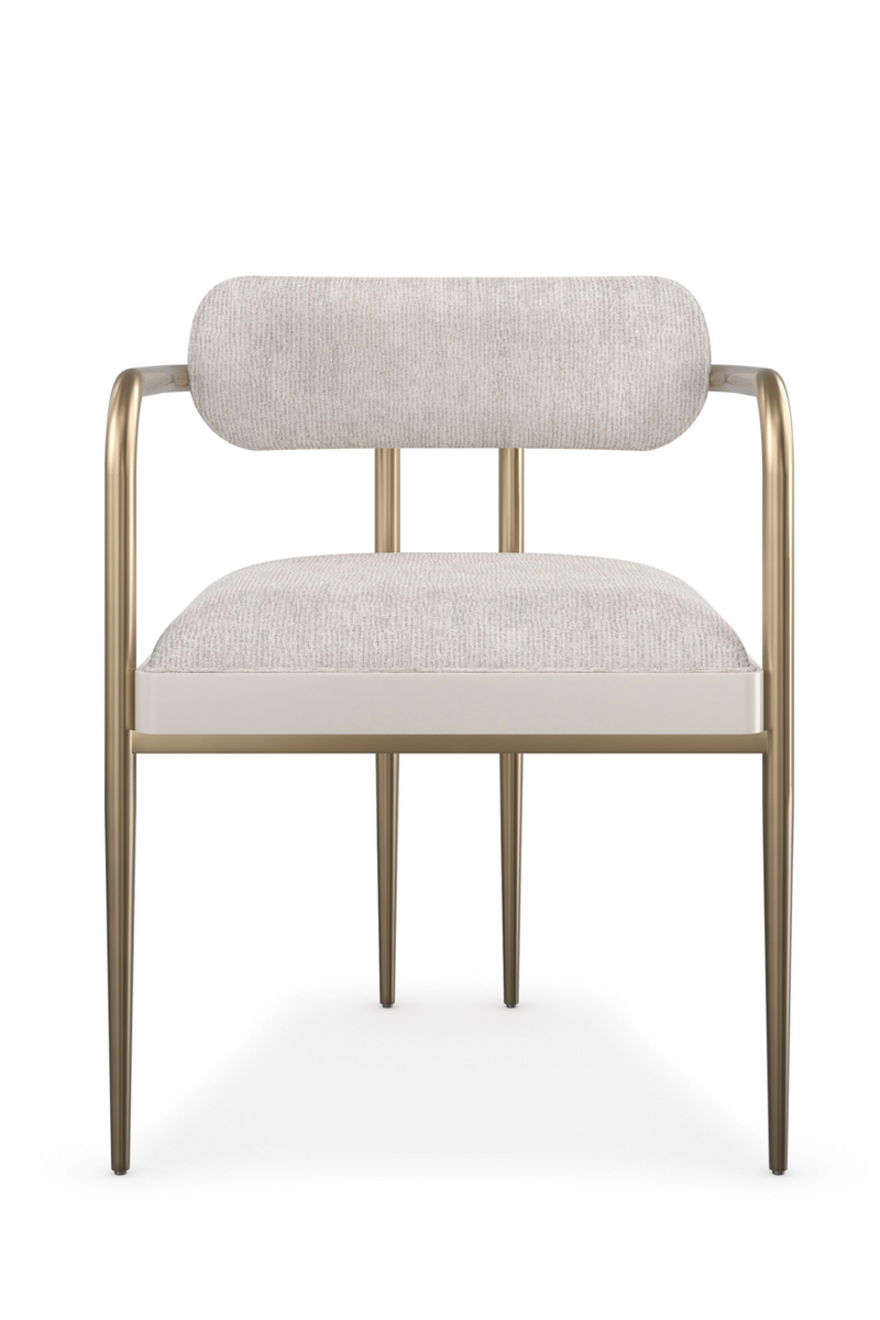 Silla de comedor con estructura de bronce | Caracole Emphasis | Oroa.es