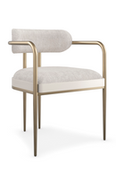 Silla de comedor con estructura de bronce | Caracole Emphasis | Oroa.es