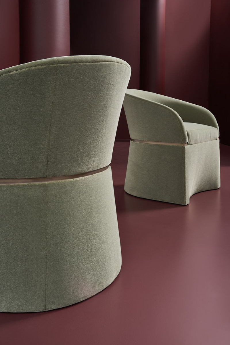 Sillón auxiliar con respaldo curvado | Caracole Dune | Oroa.es