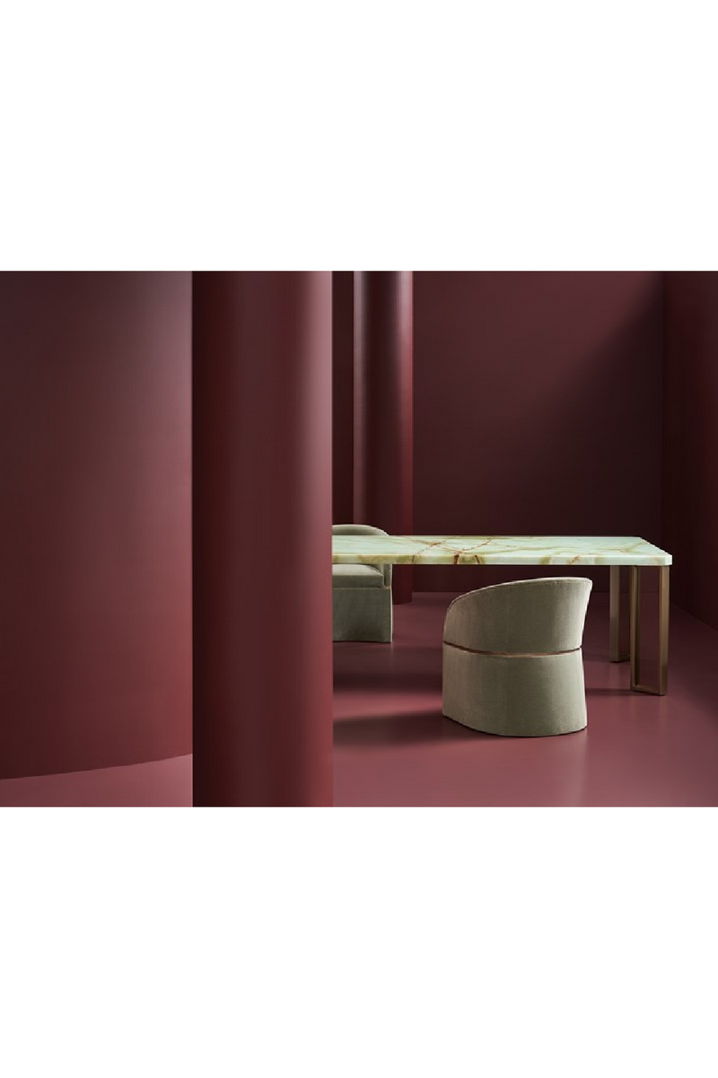 Sillón auxiliar con respaldo curvado | Caracole Dune | Oroa.es