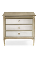 Mesita de Noche de Madera de Pino Plateado | Caracole Beauty | Oroa.es