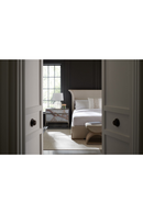 Mesita de Noche de Níquel Cepillado y Piedra Natural | Caracole Gem L | Oroa.es