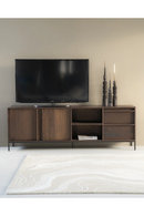 Mueble de TV de Mango de Madera (2 Puertas) | OROA Home Jimmy | Oroa.es