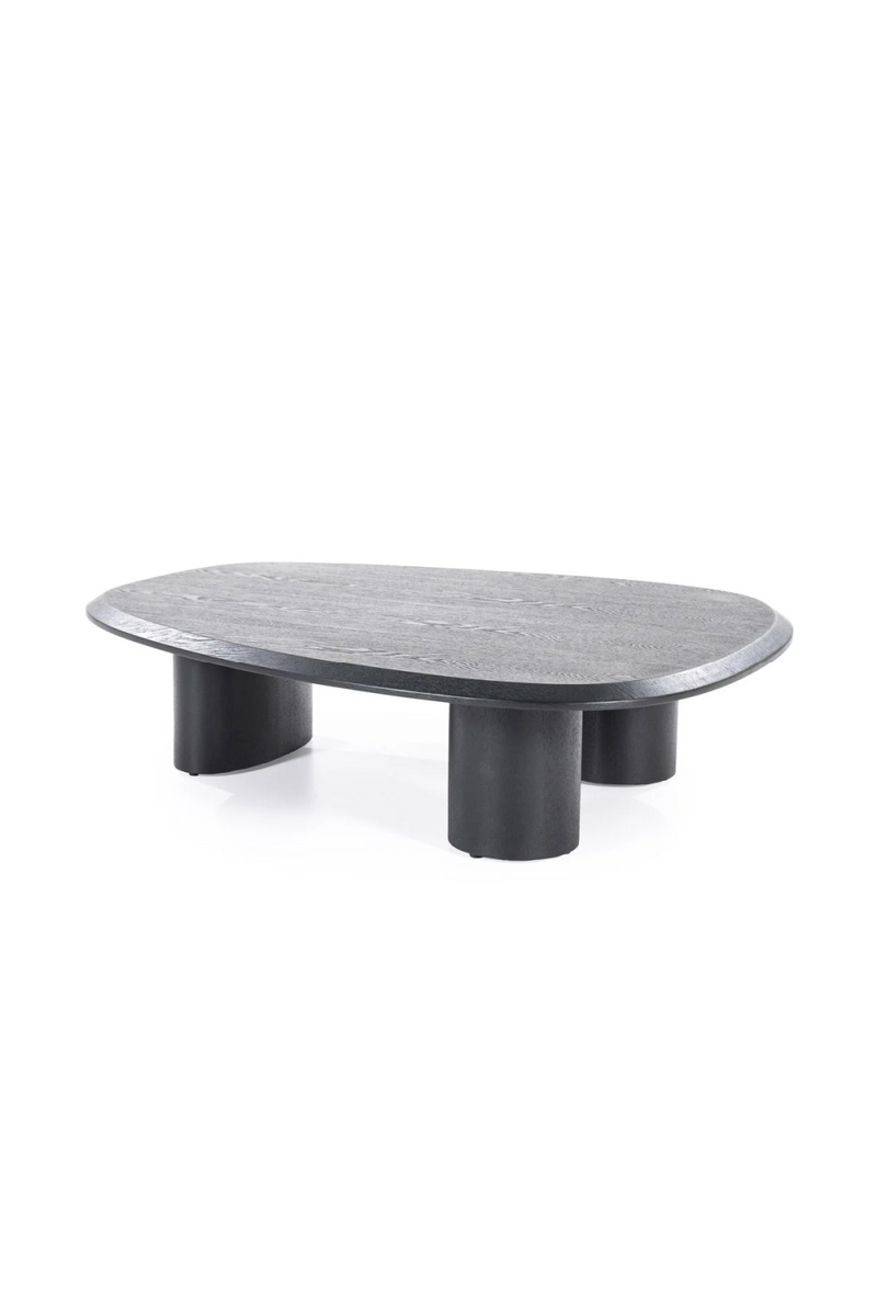 Mesa de Centro de Chapa de Roble Negra 106x88 cm | Oroa Home Walter | Oroa.es