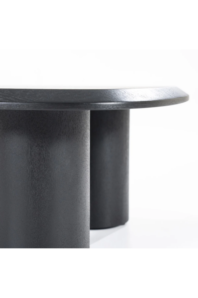 Mesa de Centro de Chapa de Roble Negra 106x88 cm | Oroa Home Walter | Oroa.es