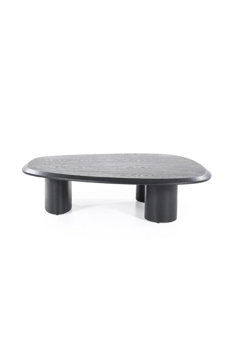 Mesa de Centro de Chapa de Roble Negra 106x88 cm | Oroa Home Walter | Oroa.es