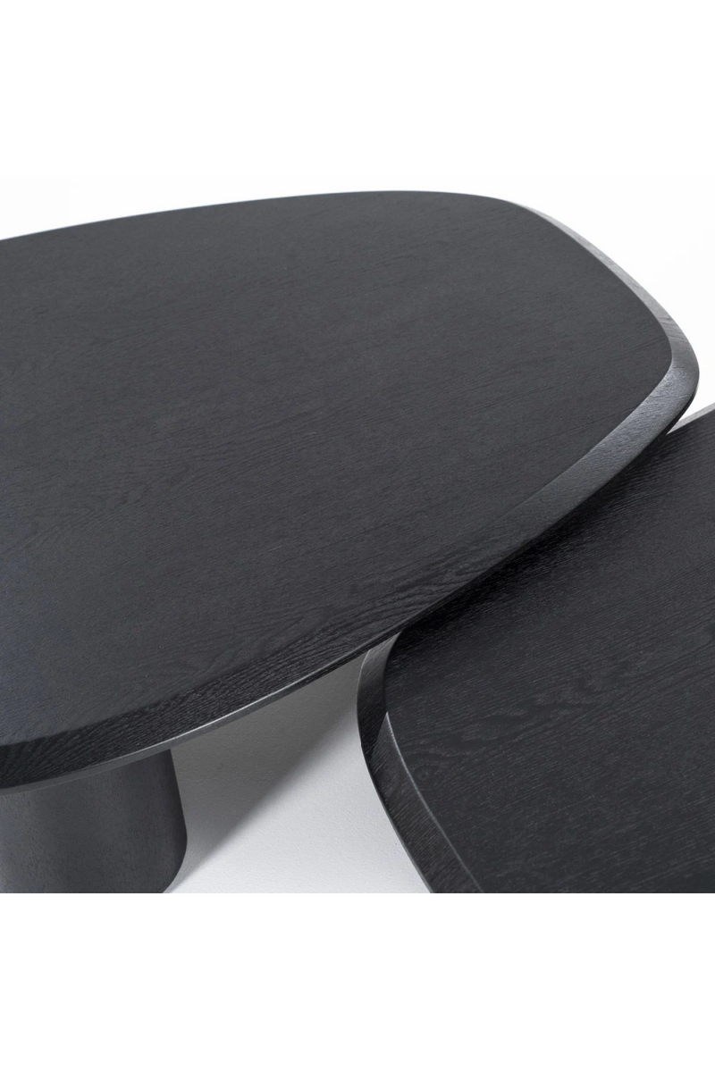 Mesa de Centro de Chapa de Roble Negra 106x88 cm | Oroa Home Walter | Oroa.es