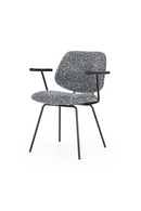 Silla de Comedor con Reposabrazos Negra Maywood | Oroa Home Jon | Oroa.es