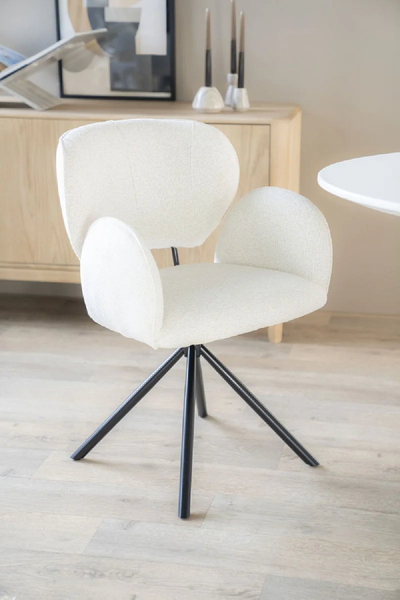 Silla de Comedor con Reposabrazos Beige | Oroa Home Rosalin | Oroa.es