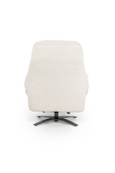 Sillón de Tejido Beige Salerno con Reposapiés | OROA Home Caleb | Oroa.es