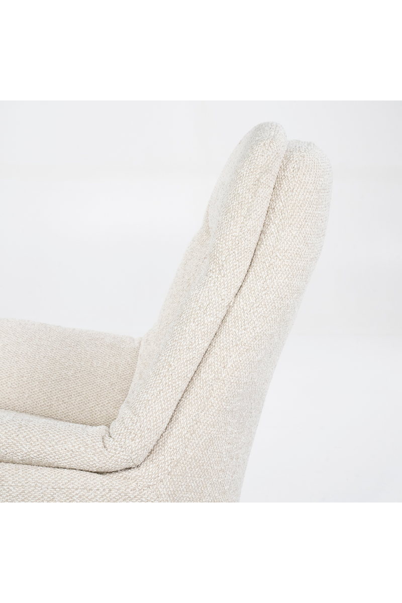 Sillón de Tejido Beige Salerno con Reposapiés | OROA Home Caleb | Oroa.es