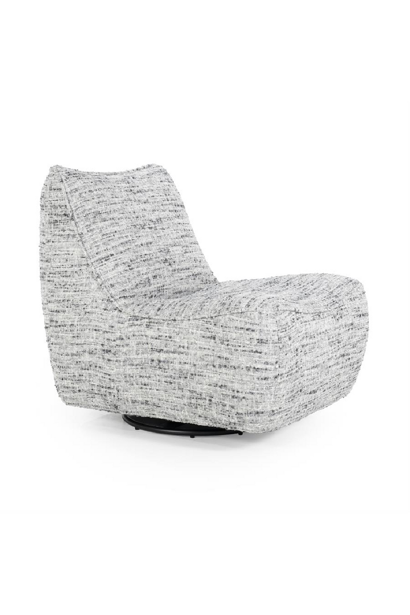 Sillón Giratorio de Tejido Gris Barkley | OROA Home Loys | Oroa.es