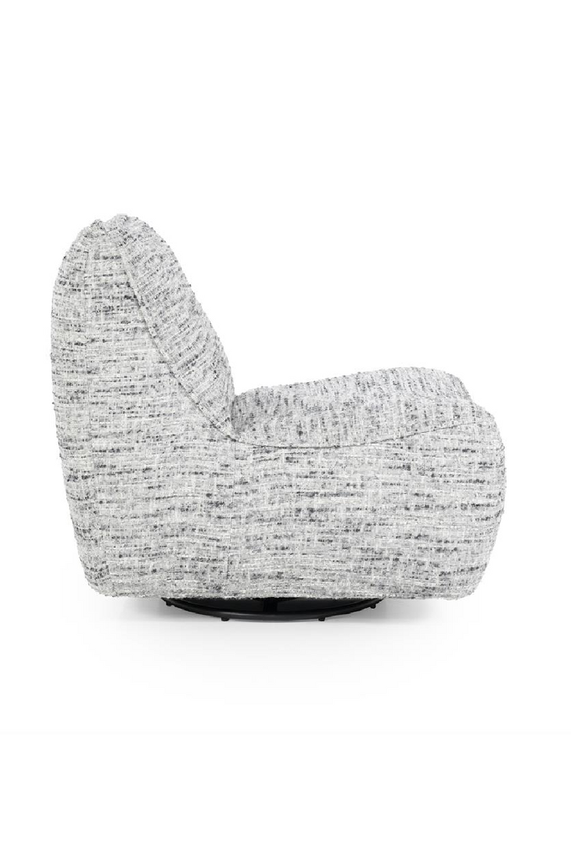 Sillón Giratorio de Tejido Gris Barkley | OROA Home Loys | Oroa.es