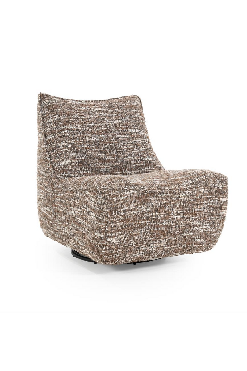 Sillón Giratorio de Tejido Marrón Barkley | OROA Home Loys | Oroa.es