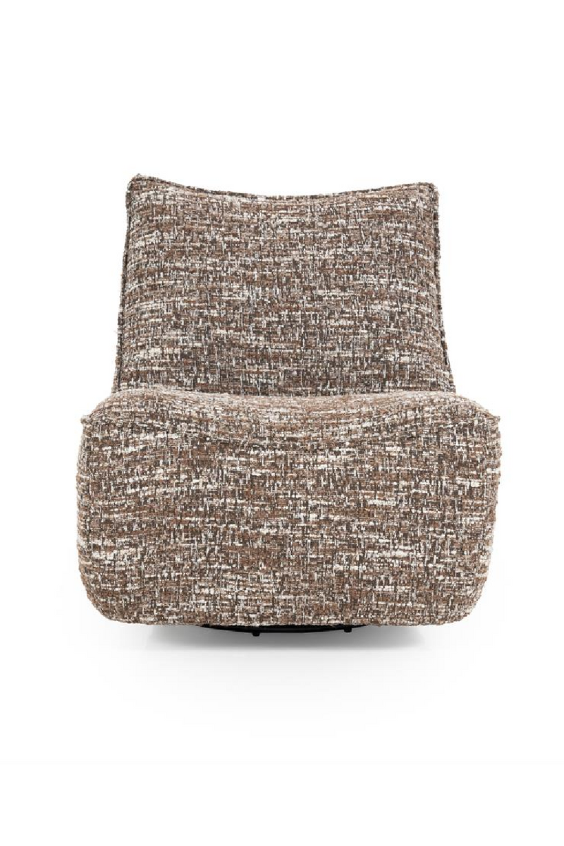 Sillón Giratorio de Tejido Marrón Barkley | OROA Home Loys | Oroa.es