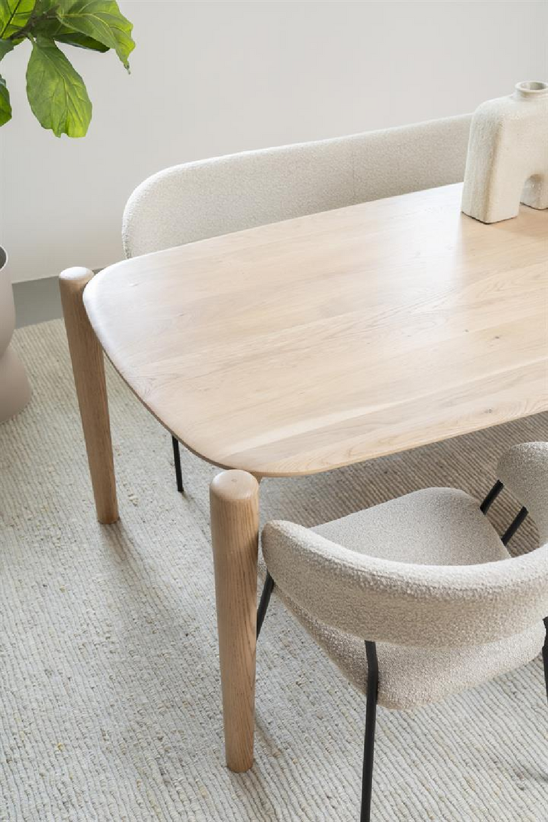 Mesa de Comedor de Madera de Roble 240x100 cm | OROA Home Selbu | Oroa.es