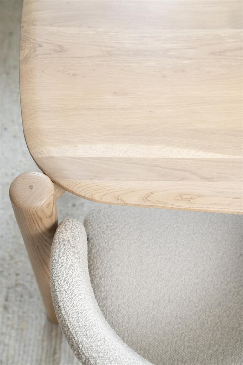 Mesa de Comedor de Madera de Roble 240x100 cm | OROA Home Selbu | Oroa.es