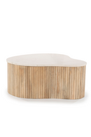Mesa de Centro de Madera de Mango y Mármol | OROA Home Kira