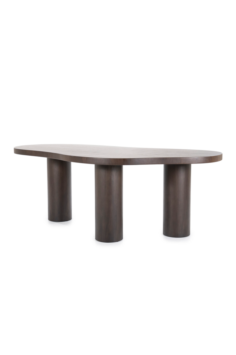 Mesa de Comedor de Chapa de Nogal Marrón Oscuro | OROA Home Bobbie