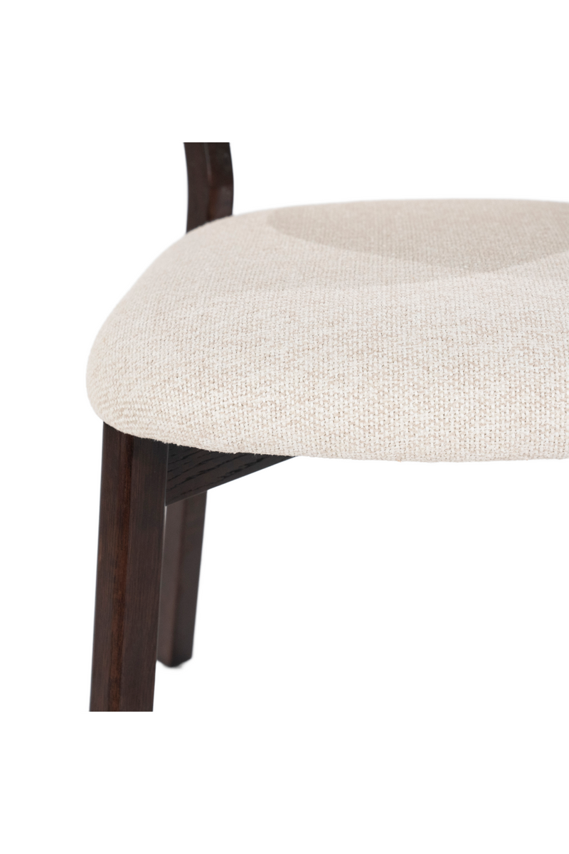 Silla de Comedor de Madera de Roble Marrón y Tejido | OROA Home Mikky | Oroa.es