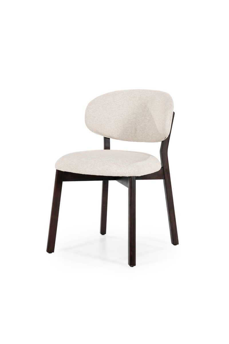 Silla de Comedor de Madera de Roble Marrón y Tejido | OROA Home Mikky | Oroa.es