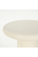 Mesa Auxiliar Redonda Blanca con Pedestal | OROA Home Jade | Oroa.es