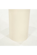 Mesa Auxiliar Redonda Blanca con Pedestal | OROA Home Jade | Oroa.es