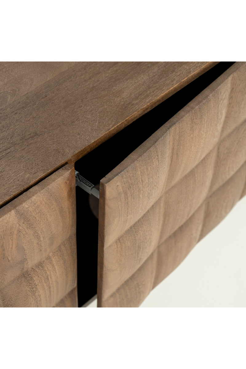 Mueble de TV de Madera de Mango Tallada | OROA Home Felix | Oroa.es