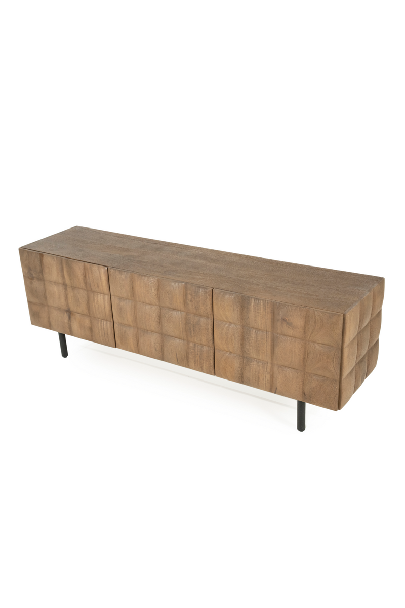 Mueble de TV de Madera de Mango Tallada | OROA Home Felix | Oroa.es