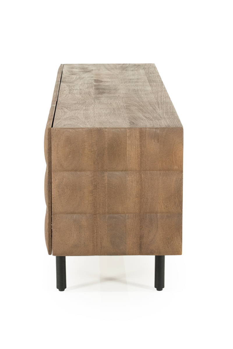 Mueble de TV de Madera de Mango Tallada | OROA Home Felix | Oroa.es