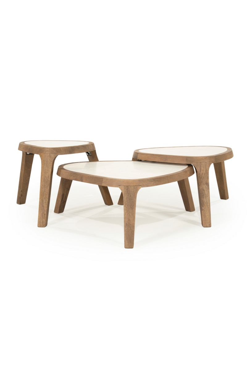 Mesa de Centro con Tablero de  Mármol Blanco | OROA Home Fred | Oroa.es