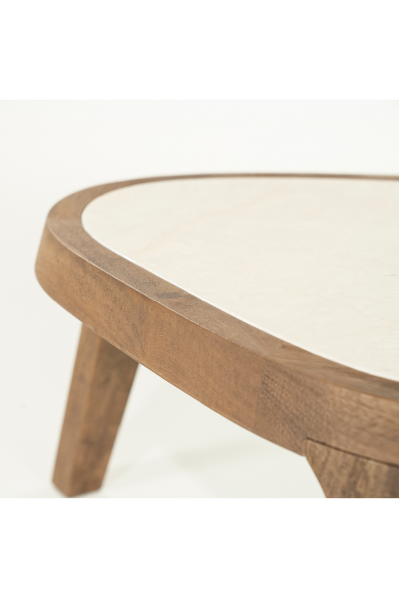 Mesa de Centro con Tablero de  Mármol Blanco | OROA Home Fred | Oroa.es