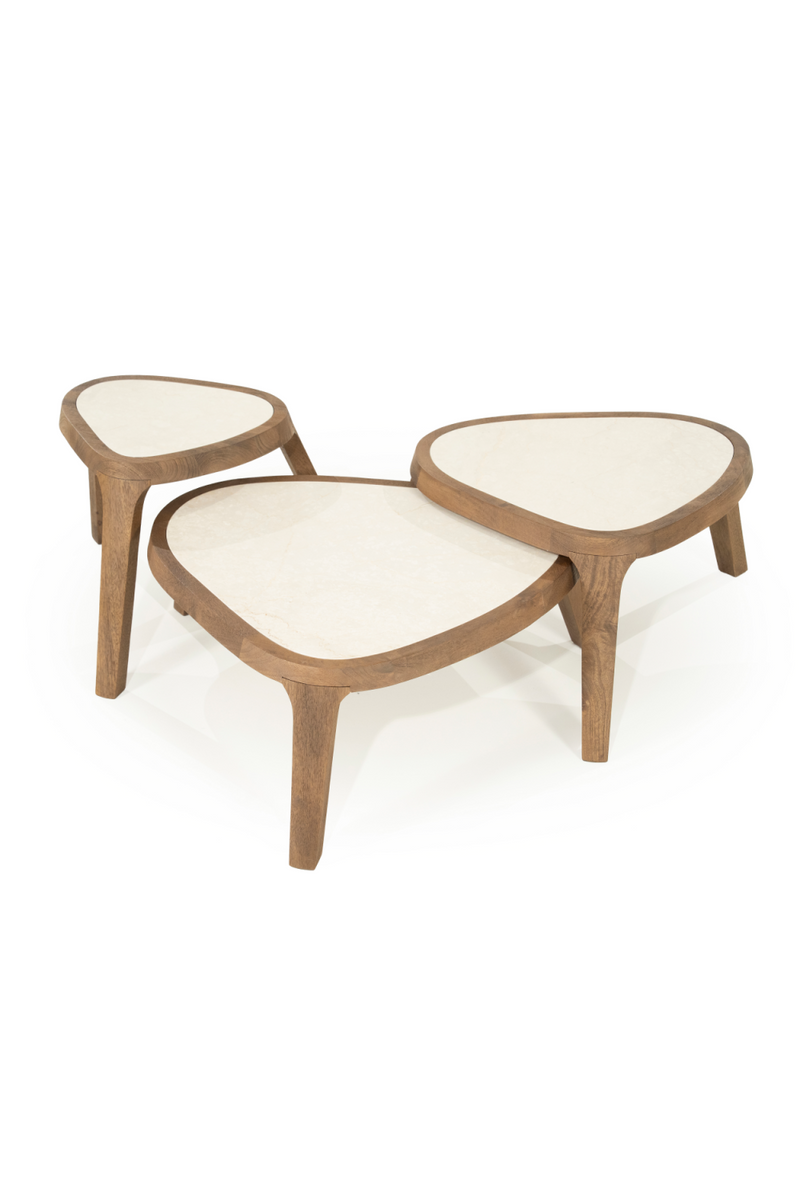 Mesa de Centro con Tablero de  Mármol Blanco | OROA Home Fred | Oroa.es