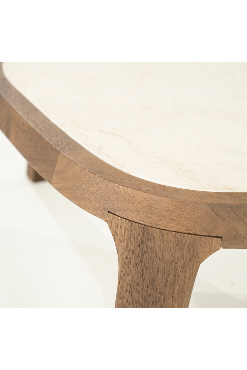 Mesa de Centro con Tablero de  Mármol Blanco | OROA Home Fred | Oroa.es