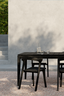 Silla de Comedor de Exterior de Teca Negra | Ethnicraft Bok | Oroa.es