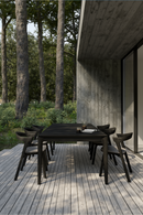 Silla de Comedor de Exterior de Teca Negra | Ethnicraft Bok | Oroa.es