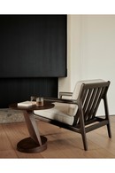 Mesa Auxiliar de Teca Maciza | Ethnicraft Oblic | Oroa.es