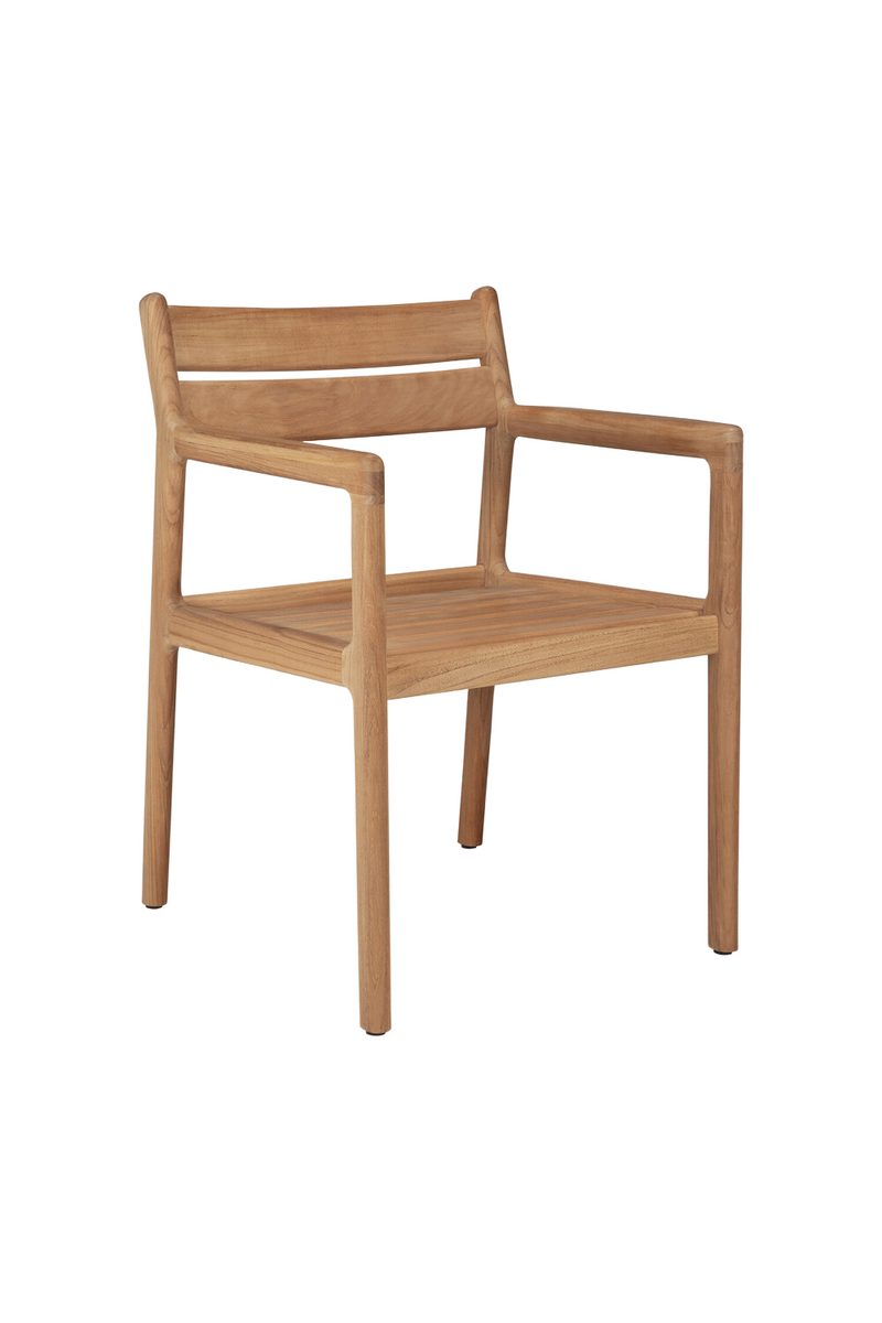 Silla de Comedor de Jardín de Teca con Reposabrazos | Ethnicraft Jack | Oroa.es