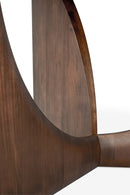 Mesa de Comedor Redonda de Teca Marrón | Ethnicraft Geometric | Oroa.es