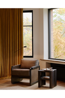 Sillón de Teca Marrón con Cojines | Ethnicraft Panel | Oroa.es