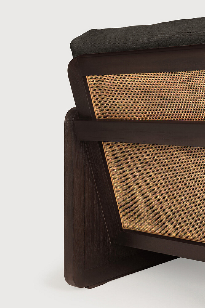 Sillón de Teca Marrón con Cojines | Ethnicraft Panel | Oroa.es