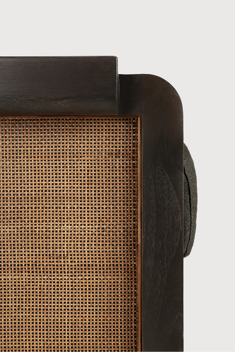 Sillón de Teca Marrón con Cojines | Ethnicraft Panel | Oroa.es