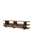 Mueble de TV de Teca Marrón (2 Cajones) | Ethnicraft Kabuki | Oroa.es