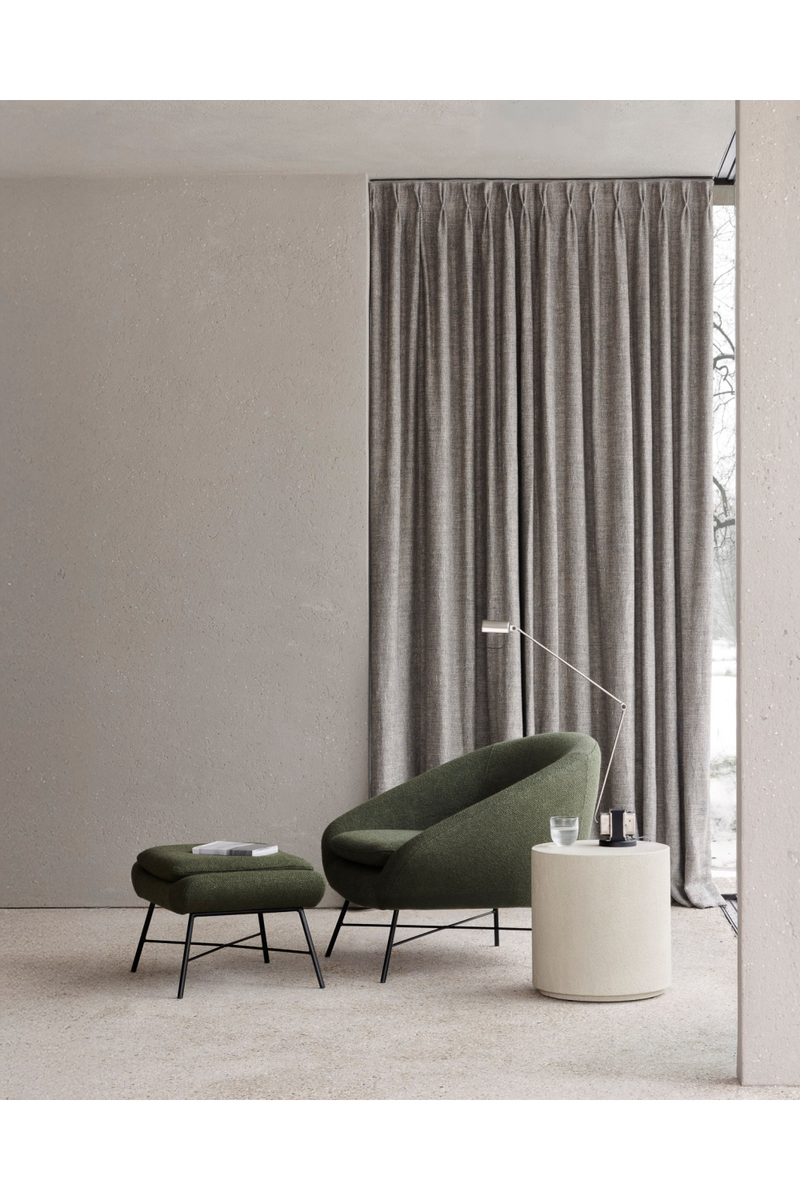 Reposapiés Tapizado Inspirado en los Años 50 | Ethnicraft Barrow | Oroa.es