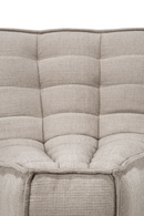 Sofá de Esquina Modular de Tapizado Ecru | Ethnicraft N701 | Oroa.es