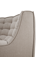 Sofá de Esquina Modular de Tapizado Ecru | Ethnicraft N701 | Oroa.es