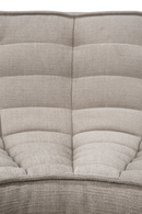 Sofá de Esquina Modular de Tapizado Ecru | Ethnicraft N701 | Oroa.es