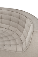 Sofá de Esquina Modular de Tapizado Ecru | Ethnicraft N701 | Oroa.es