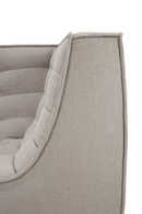 Sofá de Esquina Modular de Tapizado Ecru | Ethnicraft N701 | Oroa.es