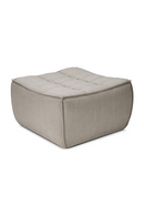 Sofá de Esquina Modular de Tapizado Ecru | Ethnicraft N701 | Oroa.es